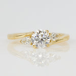 18ct Yellow Gold Round Brilliant Cut Lab Grown Diamond Engagement Ring