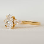 18ct Yellow Gold Oval Lab Grown Diamond Engagement Ring
