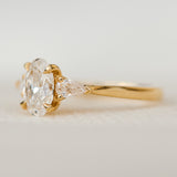 18ct Yellow Gold Oval Lab Grown Diamond Engagement Ring