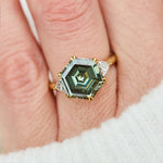 Coloured gemstone engagement rings