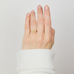 Oval Yellow Lab Grown Diamond Engagement Ring