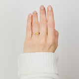 Oval Yellow Lab Grown Diamond Engagement Ring