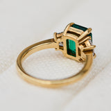 Coloured gemstone engagement rings