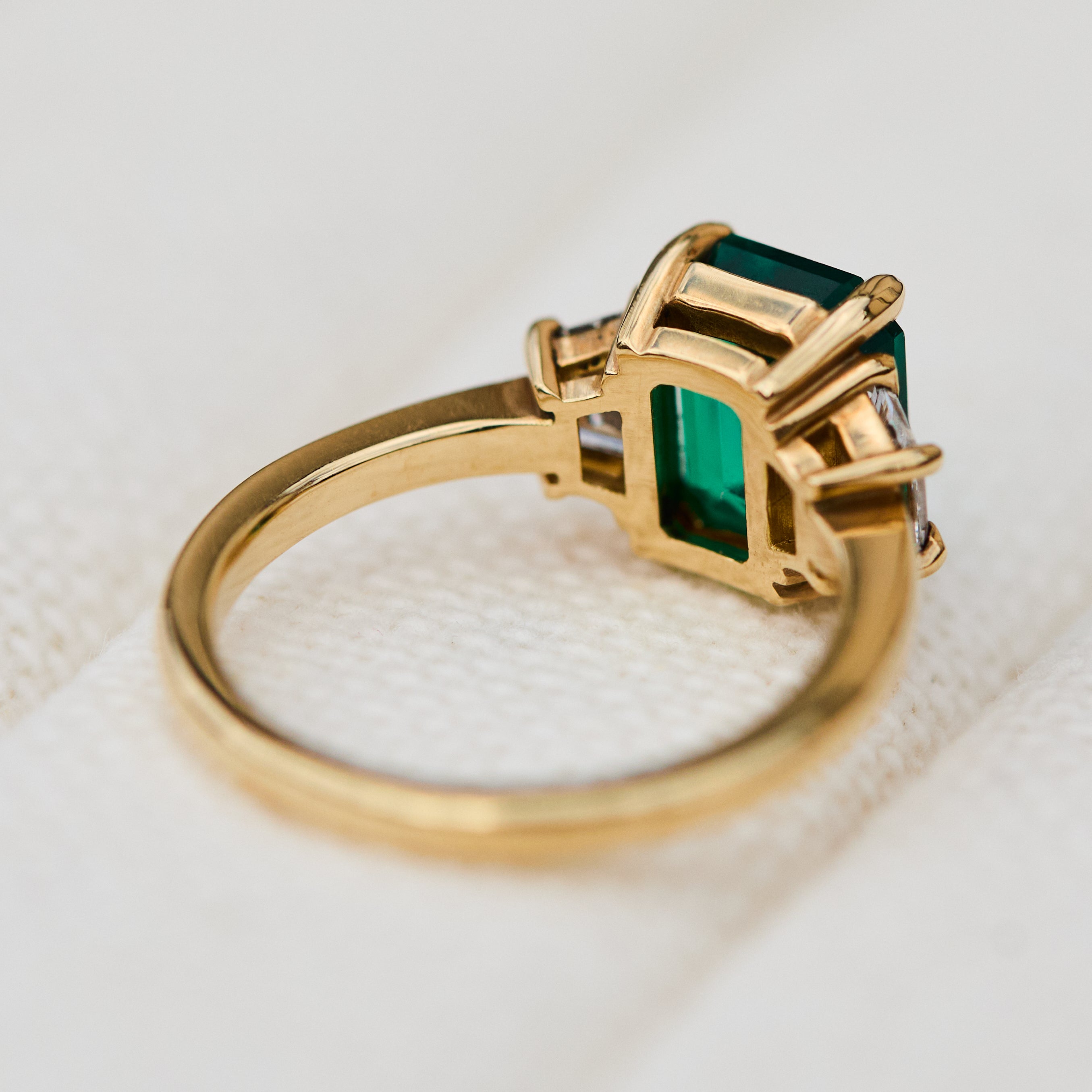 Coloured gemstone engagement rings