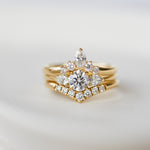 18ct yellow gold diamond wedding ring women