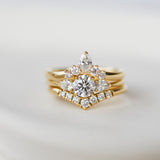 18ct yellow gold diamond wedding ring women