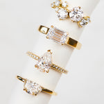 Lab-grown diamond engagement rings