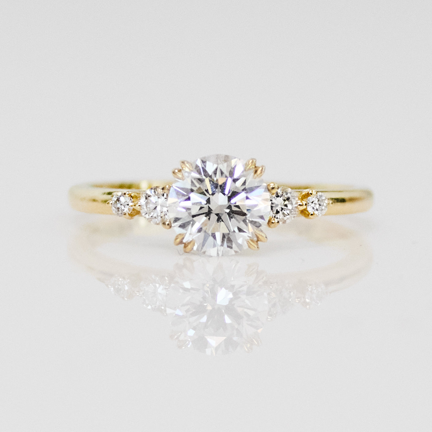 Alba Setting Lab Grown Engagement Ring