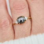 ​Salt and pepper engagement ring