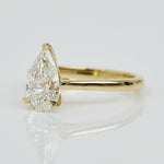 Pear Shape Lab Grown Diamond Engagement Ring, Juno Setting