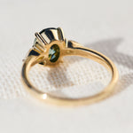 Coloured gemstone engagement rings