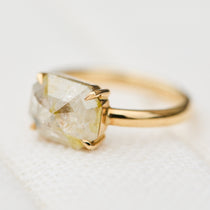 Coloured gemstone engagement rings