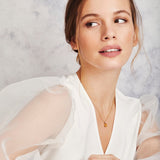 Yellow pear-shaped sapphire and diamond necklace in 18ct yellow gold.