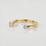 18ct yellow gold diamond wedding ring women