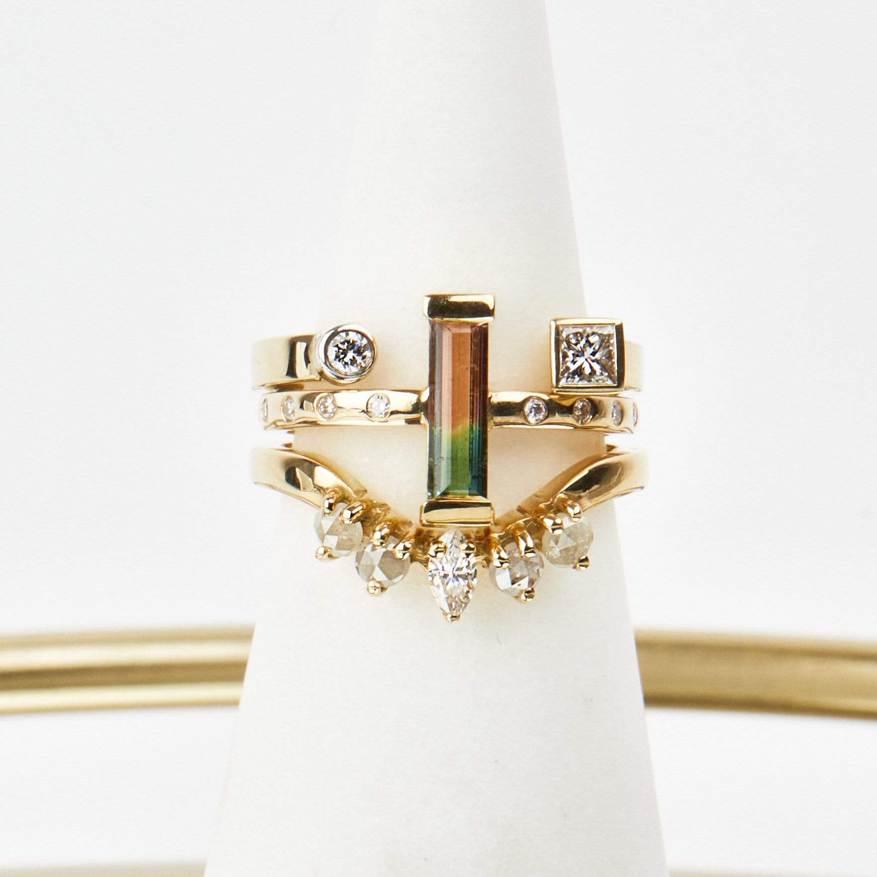 18ct yellow gold diamond wedding ring women