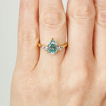 Coloured gemstone engagement rings