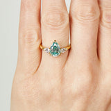 Coloured gemstone engagement rings