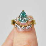Coloured gemstone engagement rings