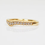 18ct yellow gold diamond wedding ring women