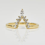 18ct yellow gold diamond wedding ring women