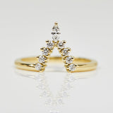 18ct yellow gold diamond wedding ring women