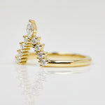 18ct yellow gold diamond wedding ring women