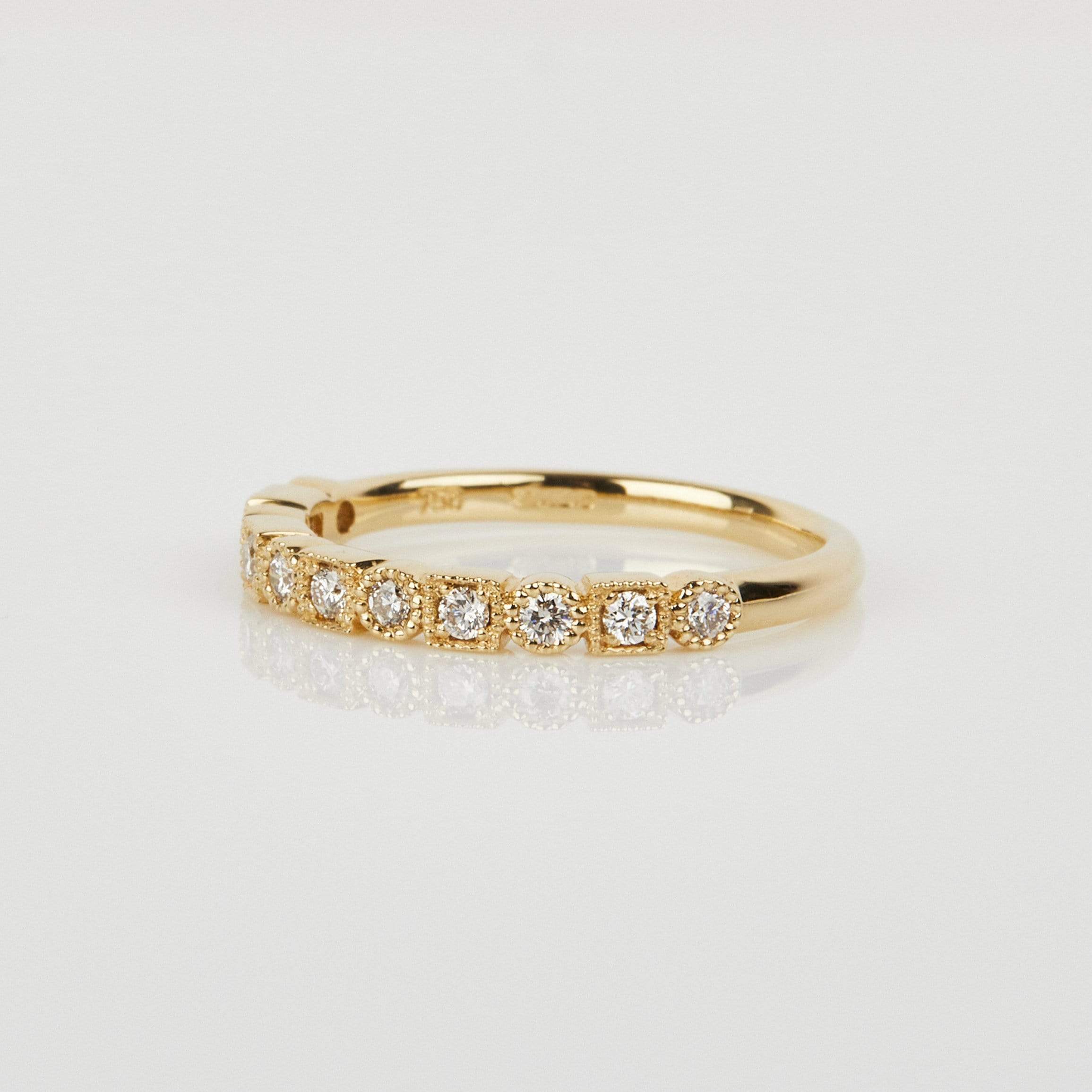 18ct yellow gold diamond wedding ring women