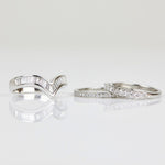 18ct white gold diamond wedding ring women