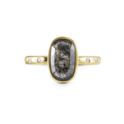 Sophia Perez Jewellery Engagement Ring Black Oval Diamond Ring