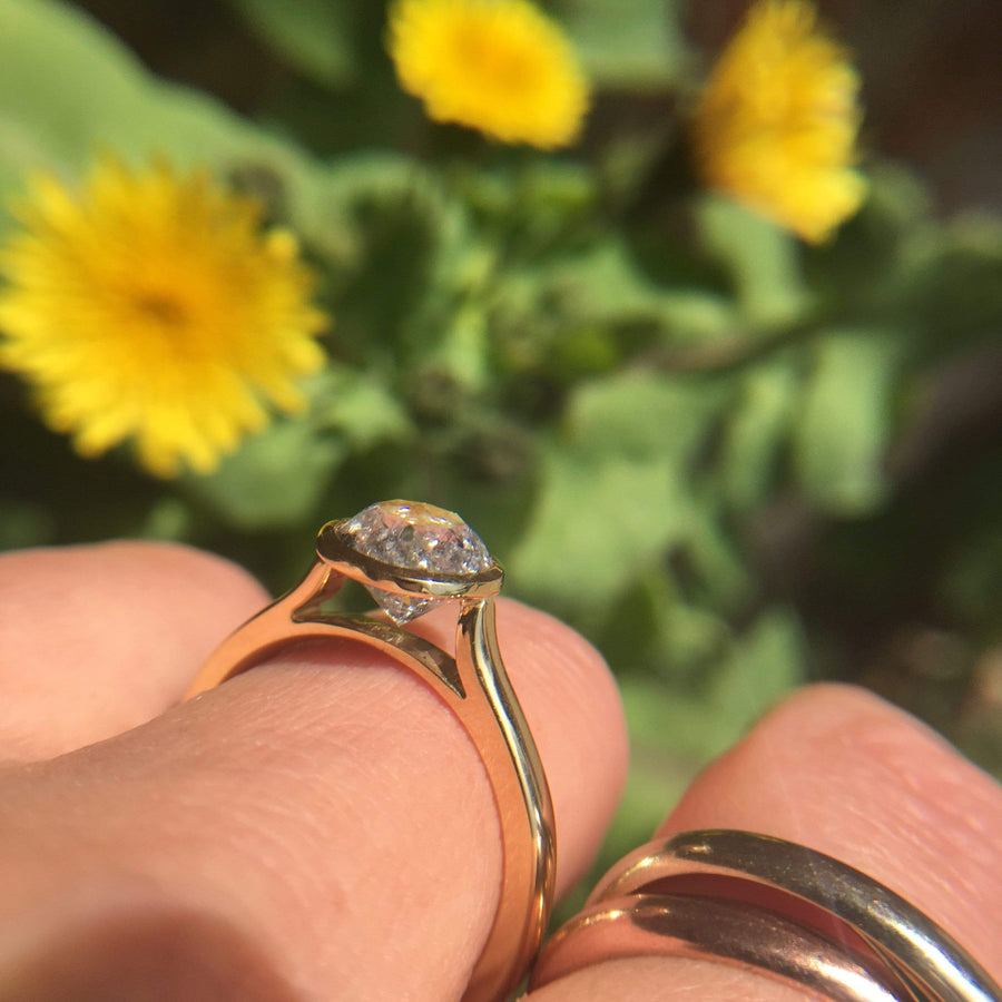 Sophia Perez Jewellery Engagement Ring Icy Grey Round Diamond Ring
