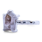 Sophia Perez Jewellery Engagement Ring n / 18ct Yellow Gold Grey Shield Diamond Ring