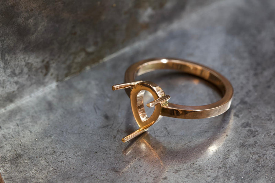 Sophia Perez Jewellery Engagement Ring Pear Shape Pavè Set Diamond Ring