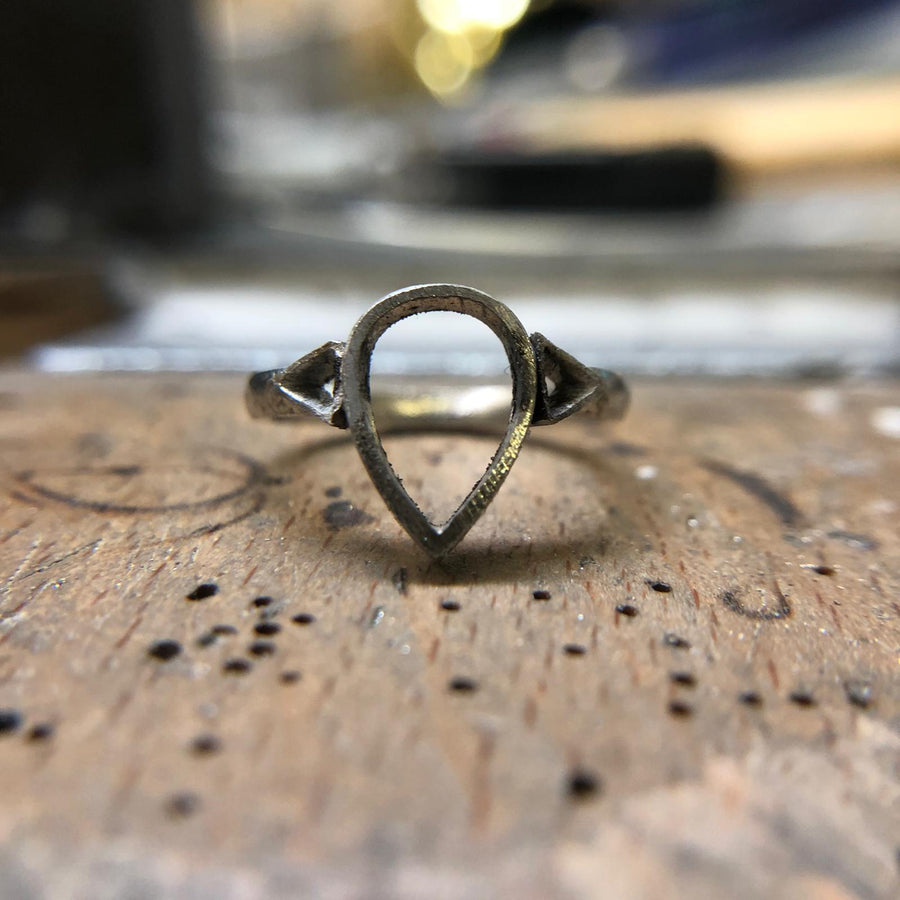 Sophia Perez Jewellery Engagement Ring Salt & Pepper Three Stone Diamond Ring