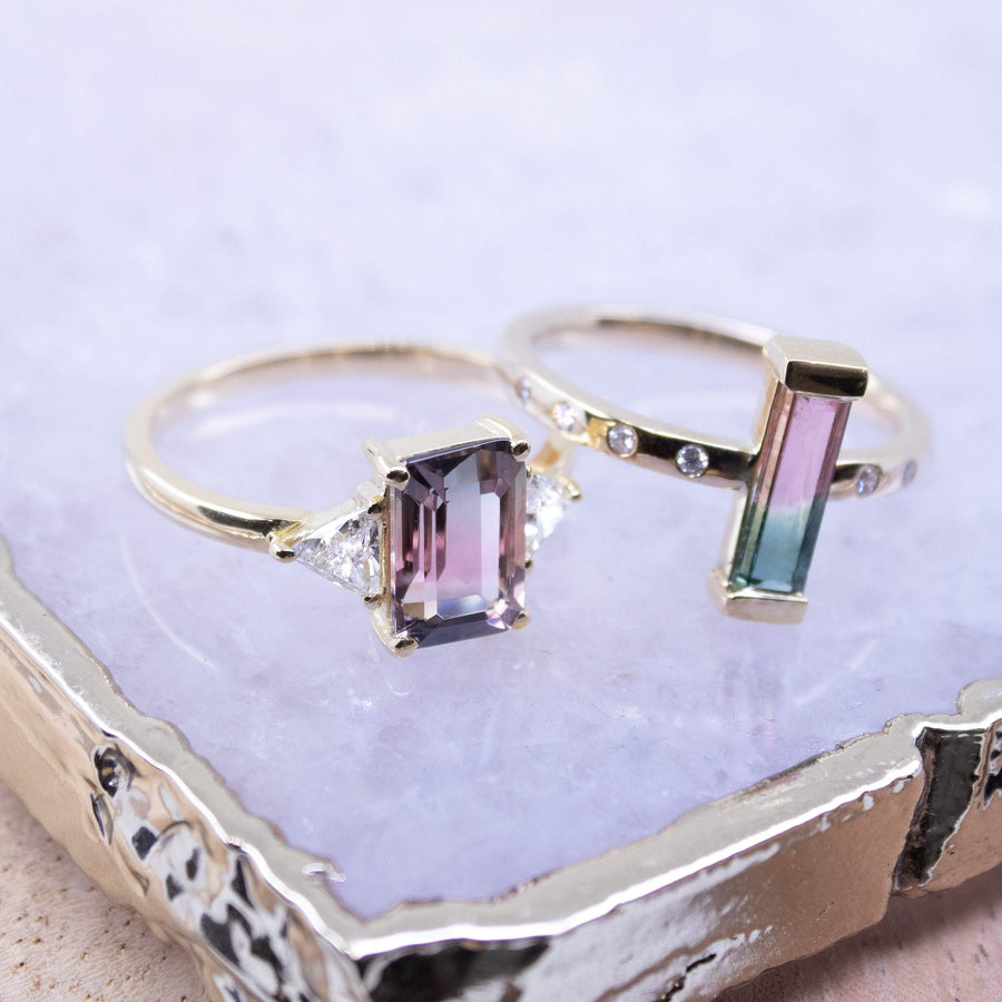 Sophia Perez Jewellery Engagement Ring Watermelon Trilogy Ring