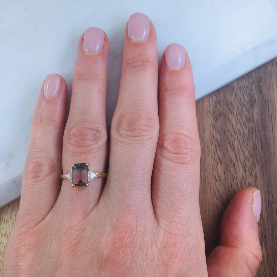 Sophia Perez Jewellery Engagement Ring Watermelon Trilogy Ring