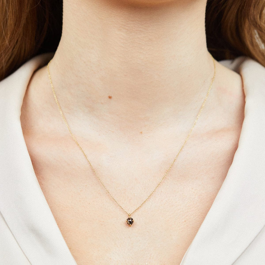 Sophia Perez Jewellery Necklace Hexagon Salt and Pepper Diamond Necklace
