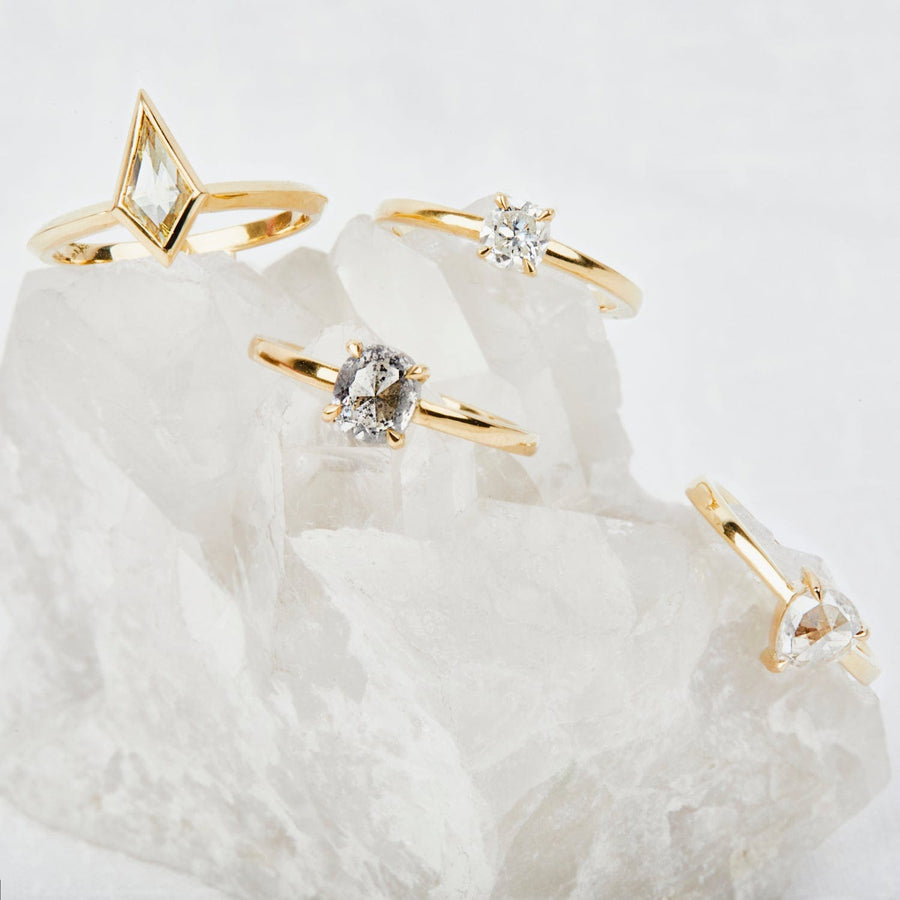 Sophia Perez Jewellery Rings 0.62ct Round Grey Diamond Juno Ring