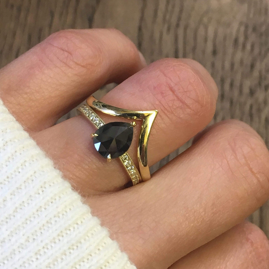 Sophia Perez Jewellery Rings Black Diamond Pave Ring