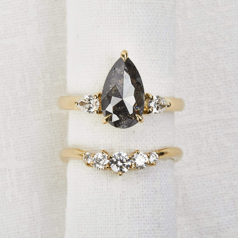 Sophia Perez Jewellery Rings Celestial Grey Diamond Trilogy Ring