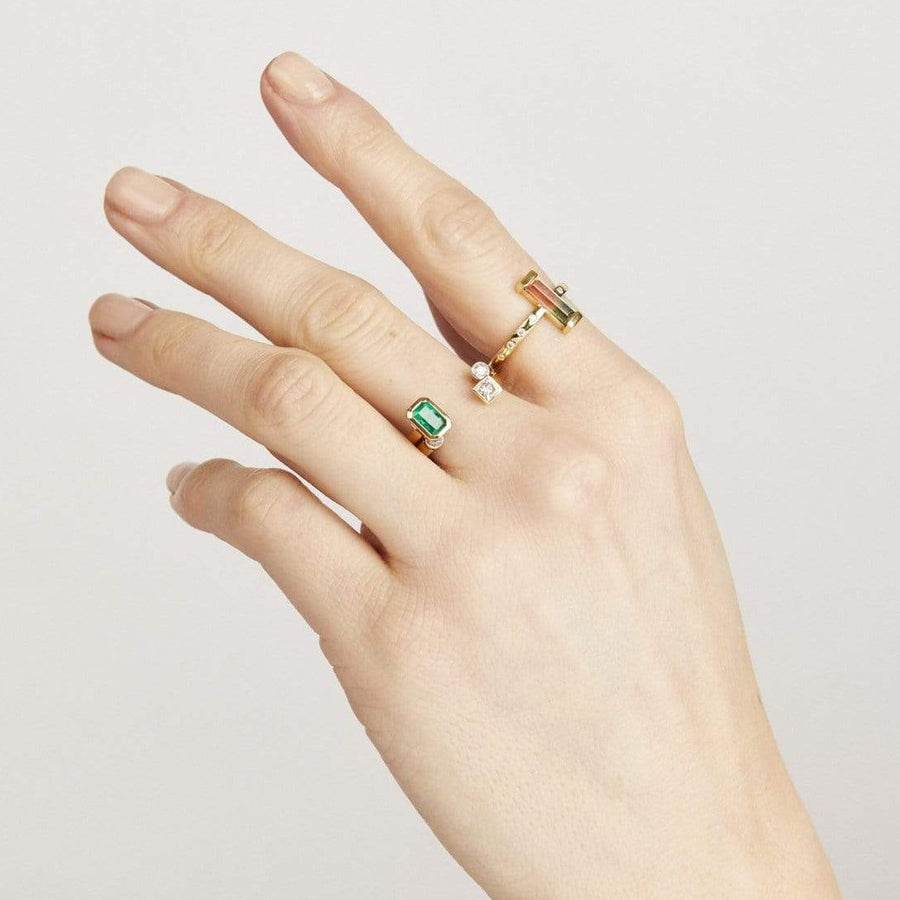Sophia Perez Jewellery Rings Emerald & Diamond Ring