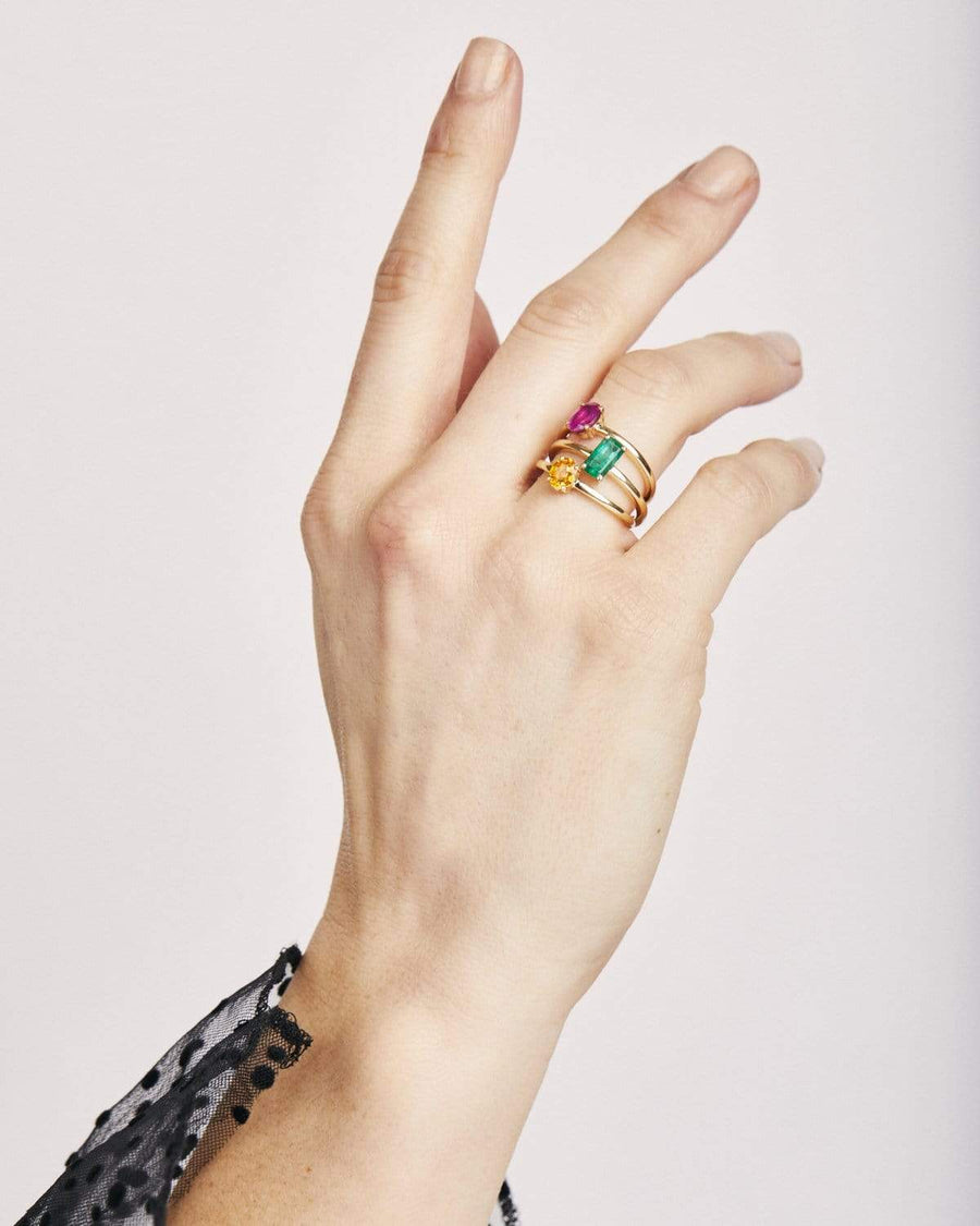 Sophia Perez Jewellery Rings Emerald Gold Ring