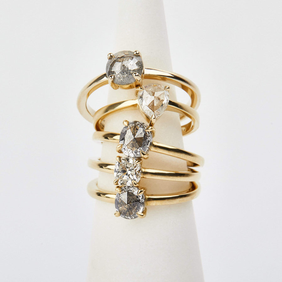 Sophia Perez Jewellery Rings Grey Diamond Promise Ring