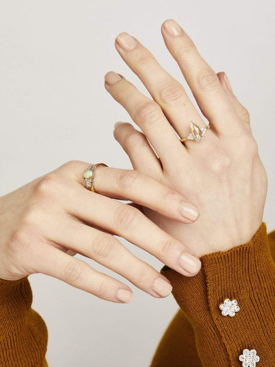 Diamond vintage cheap style engagement ring