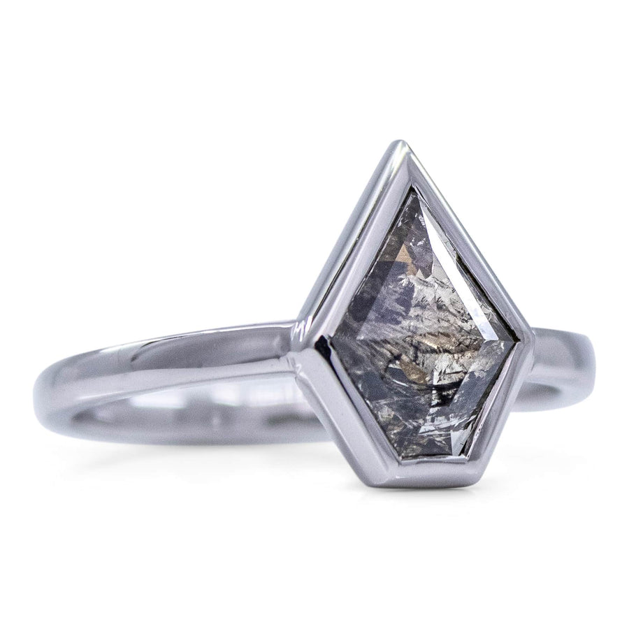 Sophia Perez Jewellery Rings Salt & Pepper Sheild Diamond Ring