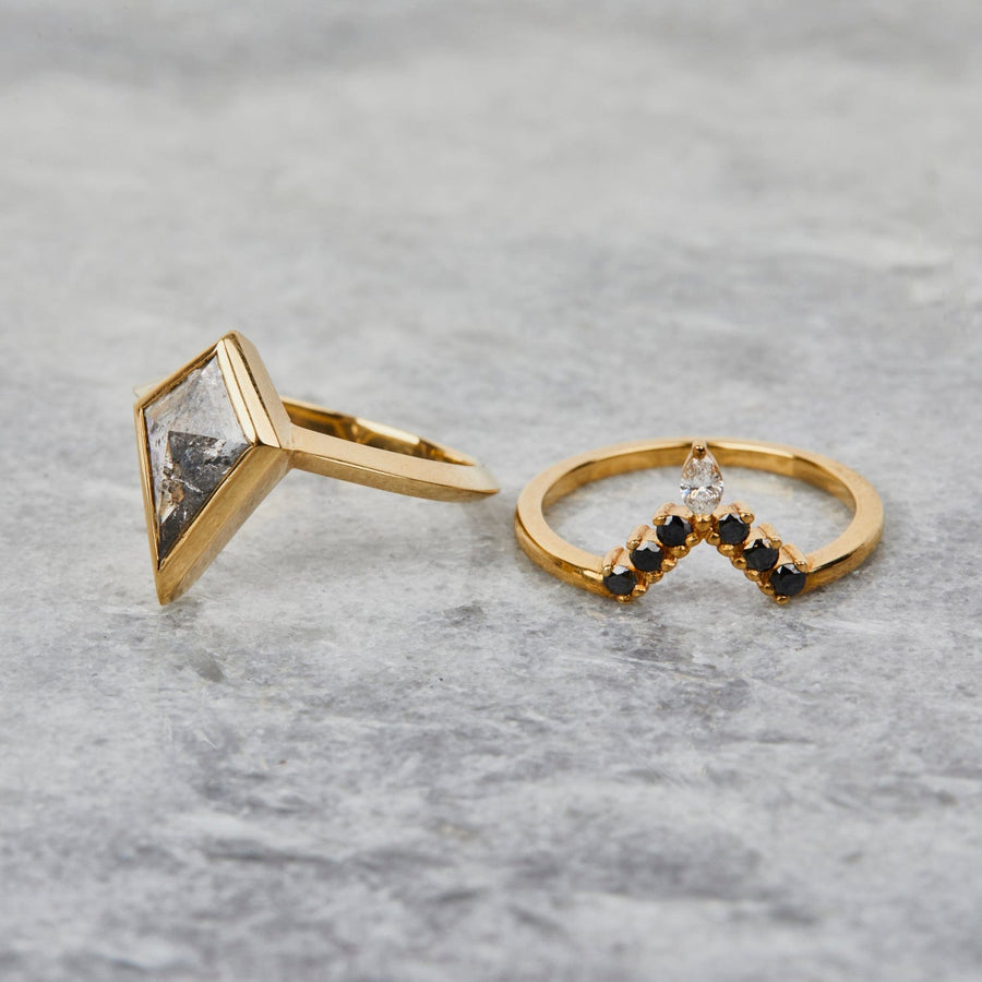 Sophia Perez Jewellery Wedding Rings Black Diamond Aura Wedding Ring