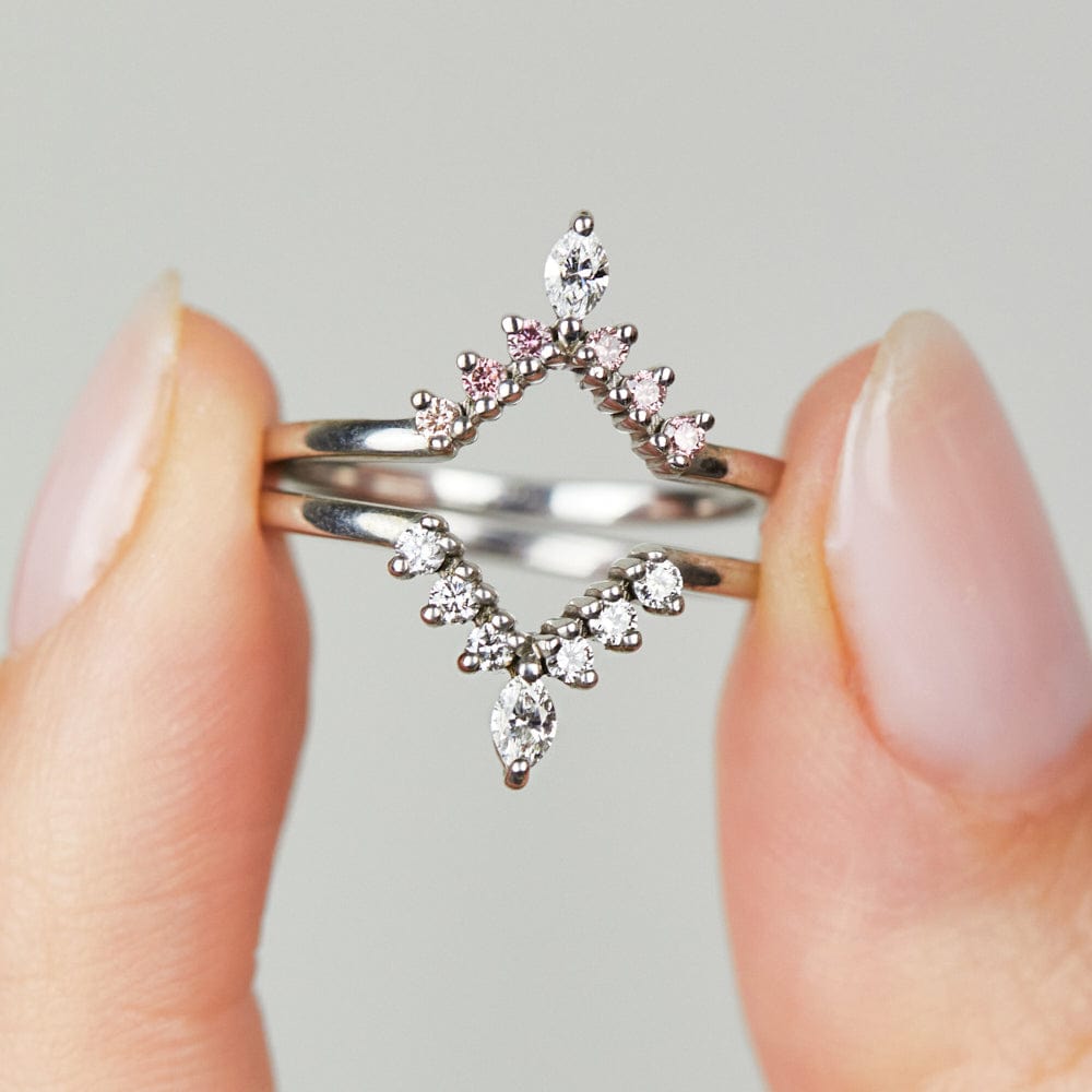 Platinum diamond wedding ring women